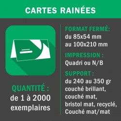 Carte / Faire-part rainé