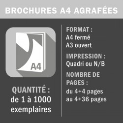 Brochure A4 agrafée