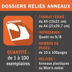 Dossier reliure anneaux