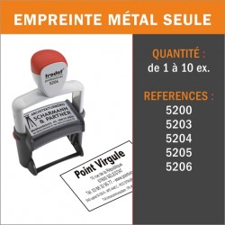 Empreinte Métal seule