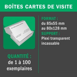 Boites pour cartes de visite