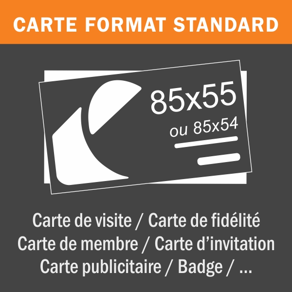 Carte de visite 85x55 mm