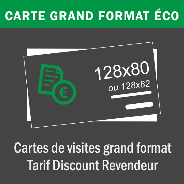 Carte de visite 80x128 mm - Eco