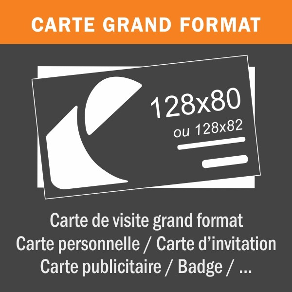 Carte de visite 80x128 mm 