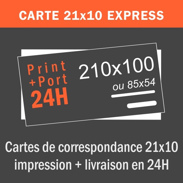 Carte 10x21 cm - Express