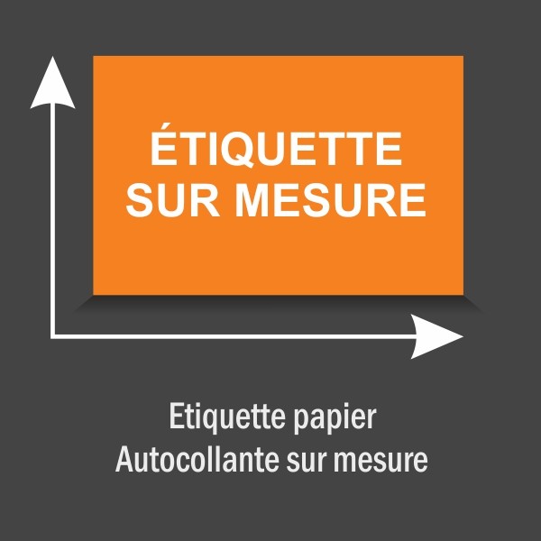 Étiquette adhésive sur mesure