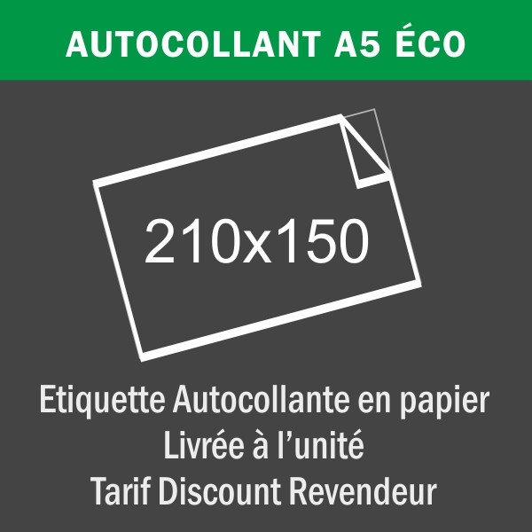 Étiquette adhésive - A5 - Eco