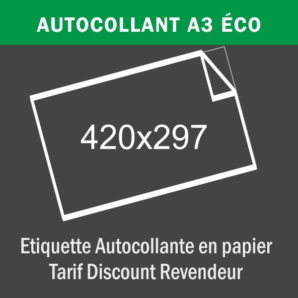 Étiquette adhésive - A3 - Eco