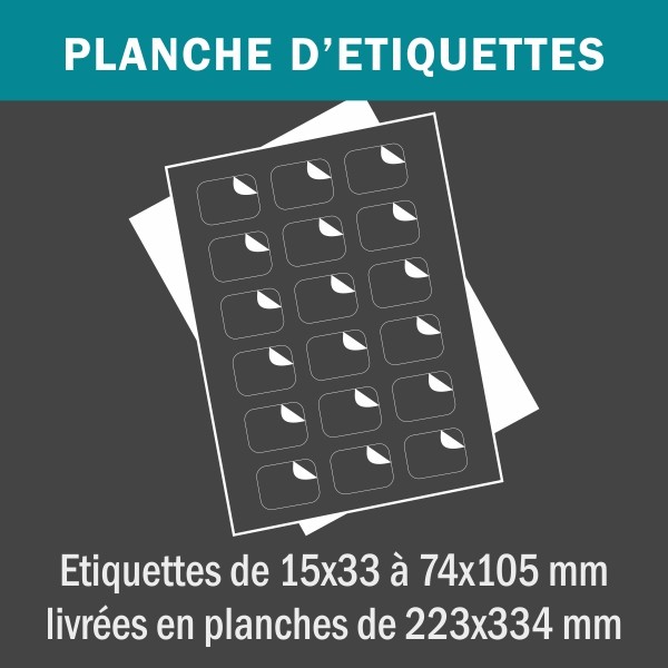 Planche d'étiquettes 