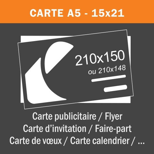 Carte A5 - 15x21 cm