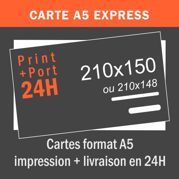 Carte A5 - 15x21 cm - Express