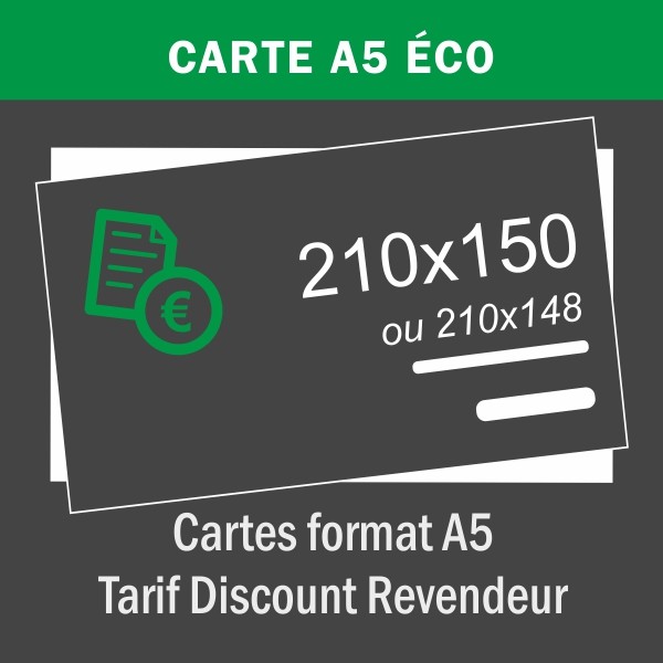 Carte A5 - 15x21 cm - Eco
