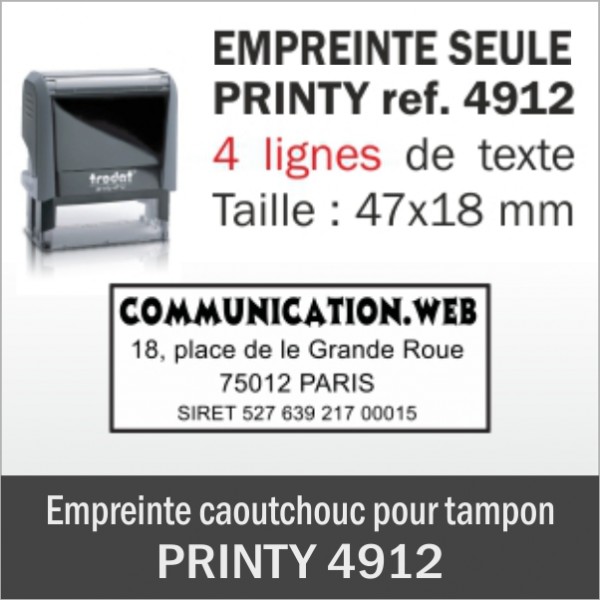 Empreinte Printy 4912