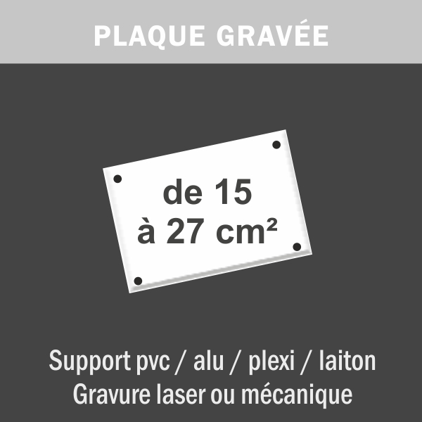 Plaque grav