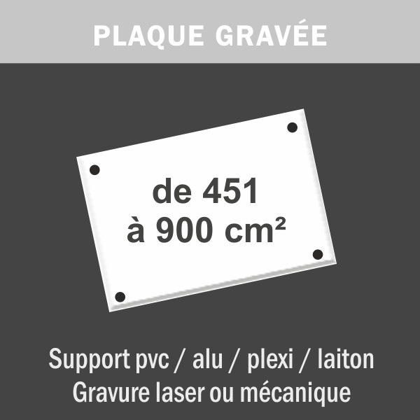 Plaque grav