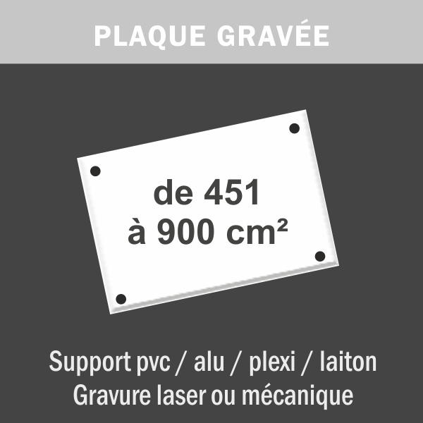 Plaque grav