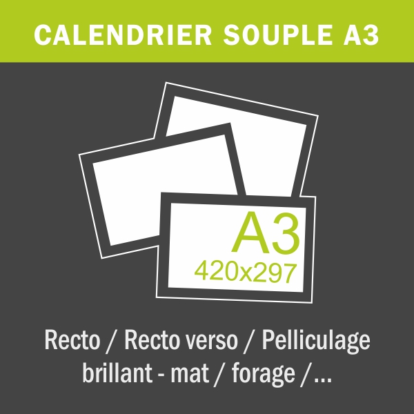 Calendrier Souple A3