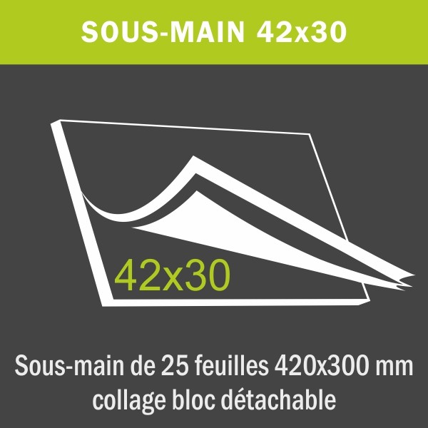 Sous-main A3 42x30 cm - 25 feuillets